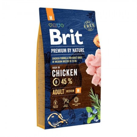 Brit Premium Dog Junior M корм для щенков средних пород, 15 кг